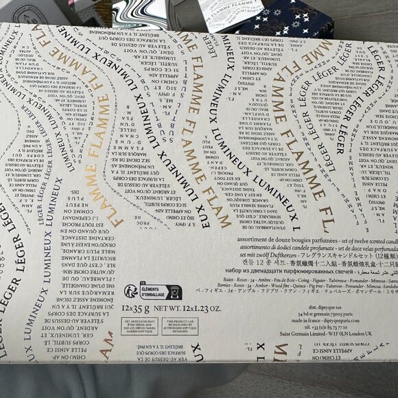 NEW Diptyque Scented Candles Gift Set 12x35g Frangrance Mini Candles - Picture 7 of 7